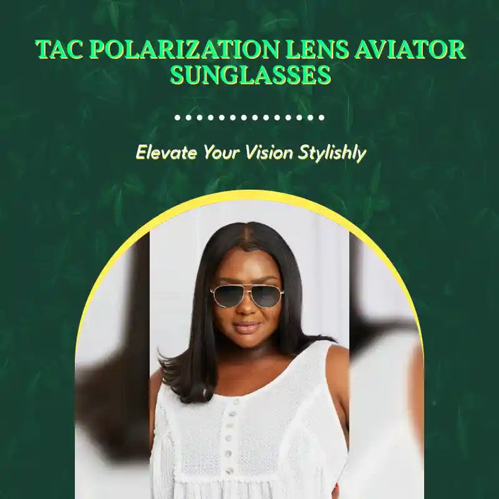 TAC Polarization Lens Aviator Sunglasses by@Outfy