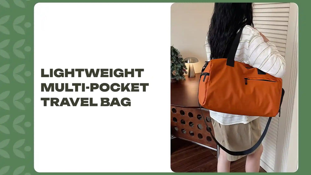 Lightweight Multi-Pocket Travel Bag by@Outfy