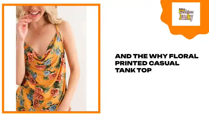 And The Why Floral Printed Casual Tank Top by@Outfy
