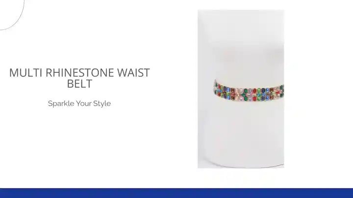 Multi Rhinestone Waist Belt by@Outfy