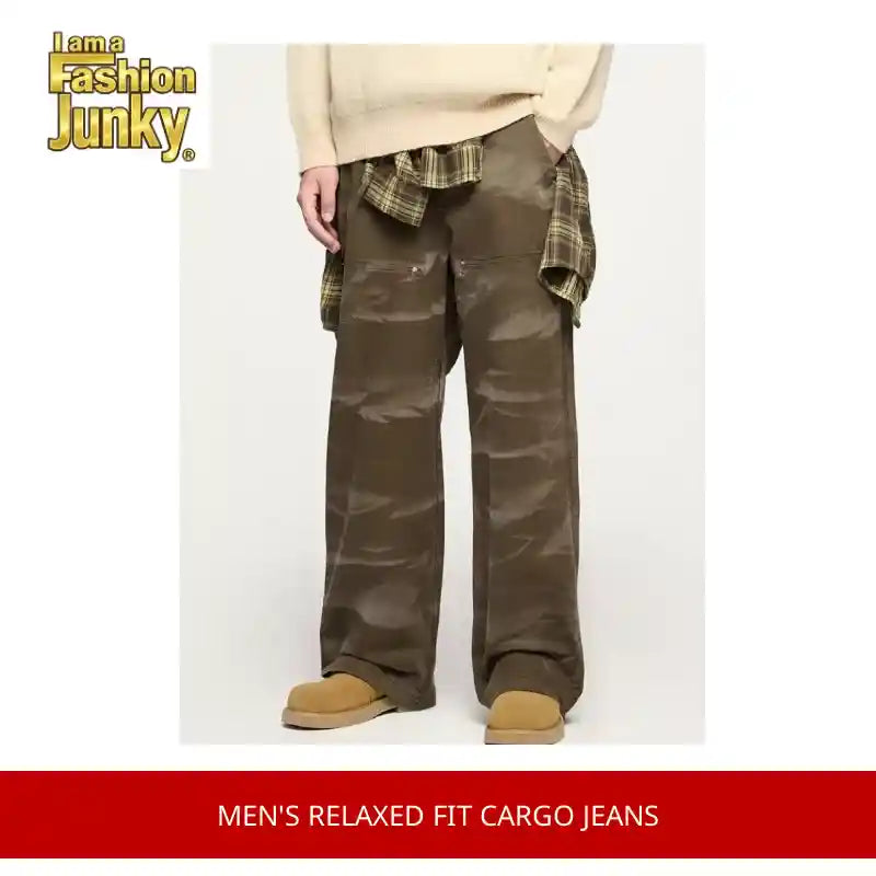 Men's Relaxed Fit Cargo Jeans by@Outfy