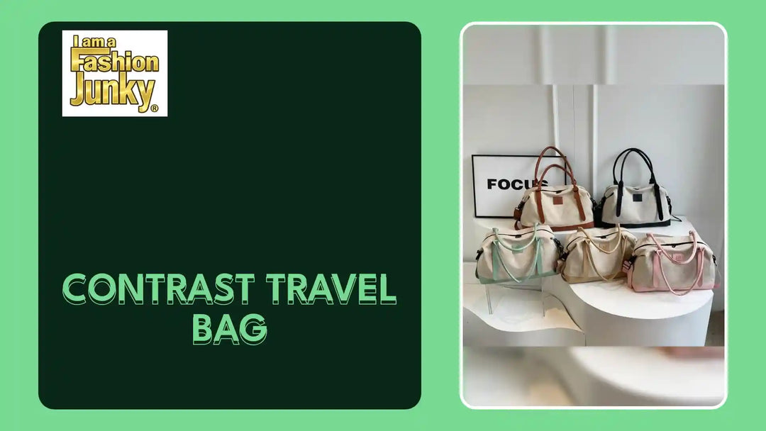Contrast Travel Bag by@Outfy
