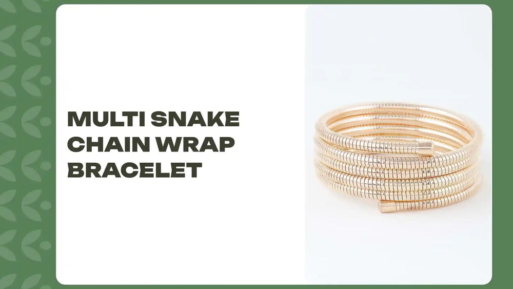 Multi Snake Chain Wrap Bracelet by@Outfy