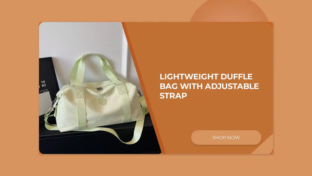 Lightweight Duffle Bag with Adjustable Strap by@Outfy