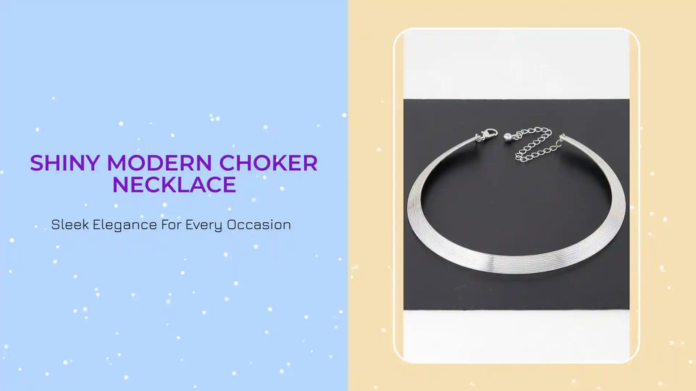 Shiny Modern Choker Necklace by@Outfy