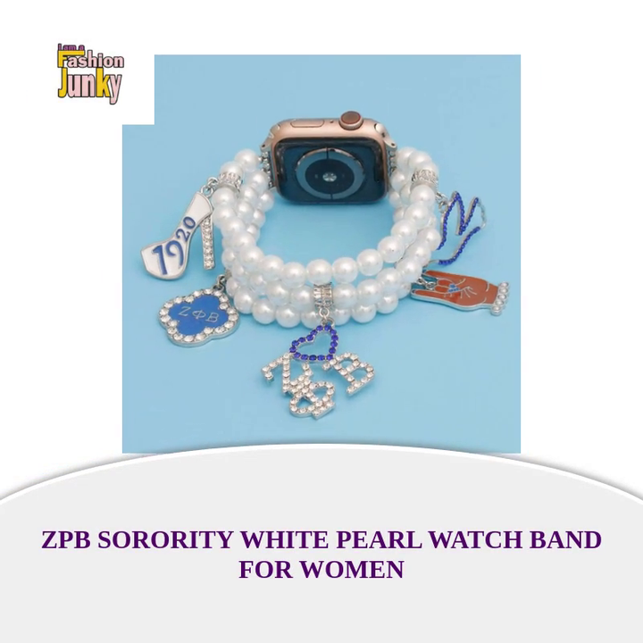 ZPB Sorority White Pearl Watch Band for Women by@Outfy