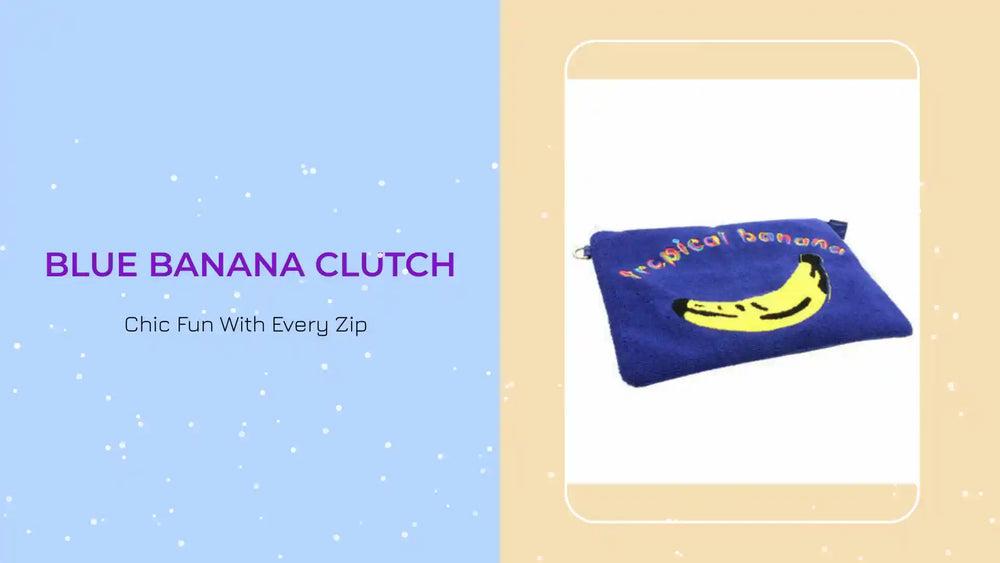 Blue Banana Clutch by@Outfy