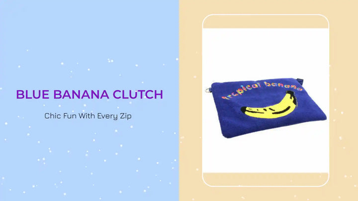 Blue Banana Clutch by@Outfy