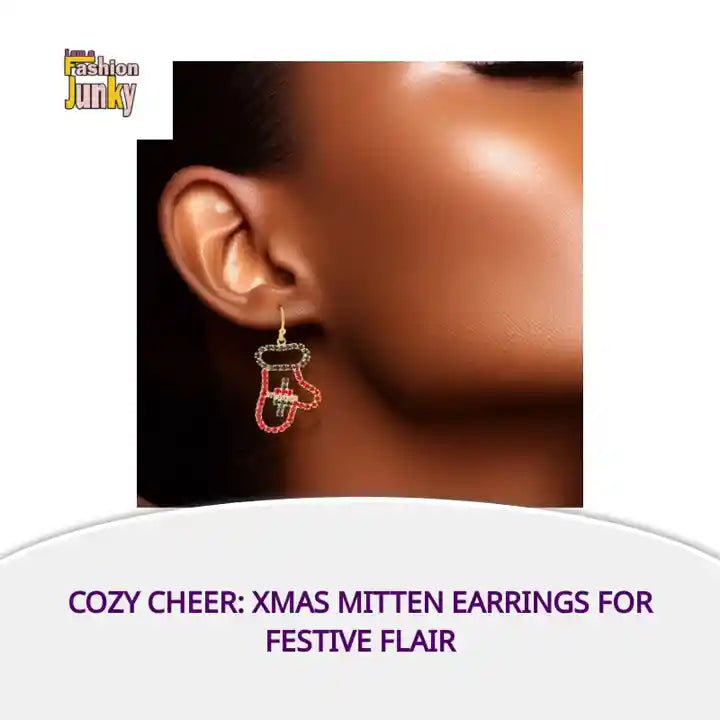 Cozy Cheer: Xmas Mitten Earrings for Festive Flair by@Outfy