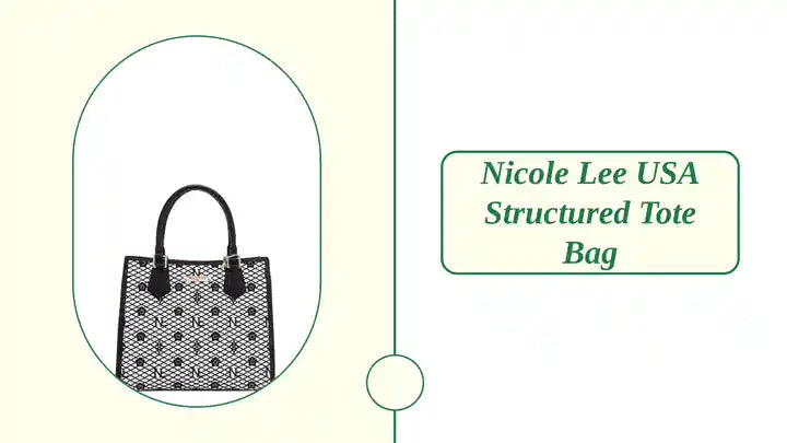 Nicole Lee USA Structured Tote Bag by@Outfy