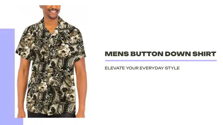 Mens Button Down Shirt by@Outfy