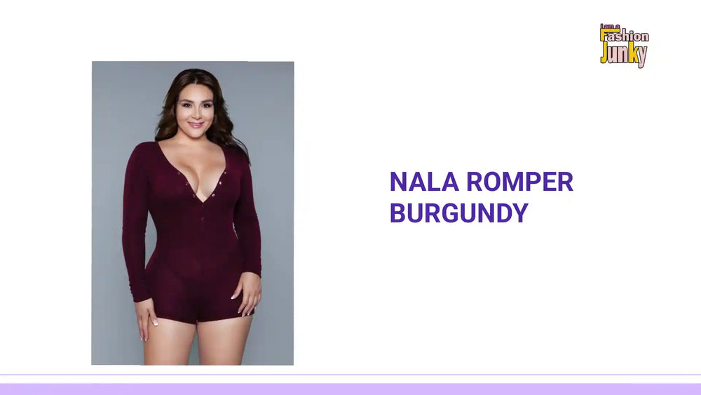 Nala Romper Burgundy by@Outfy