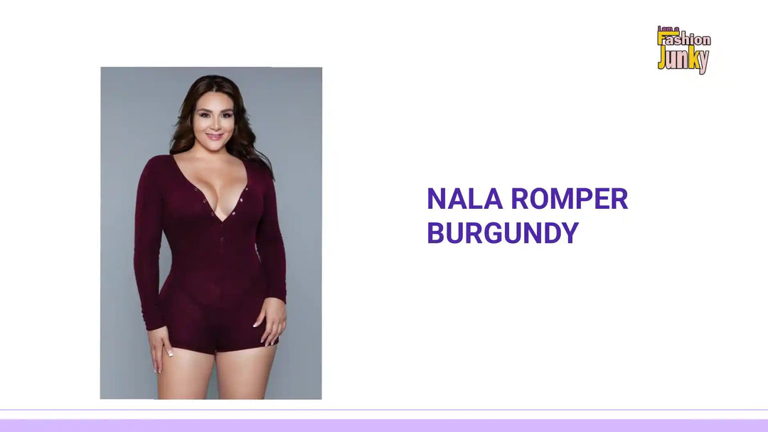 Nala Romper Burgundy by@Outfy