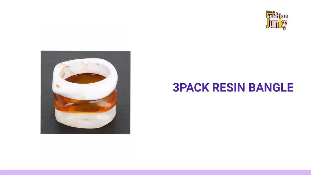 3pack Resin Bangle by@Outfy