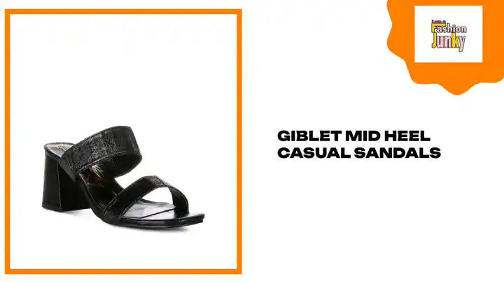 Giblet Mid Heel Casual Sandals by@Outfy