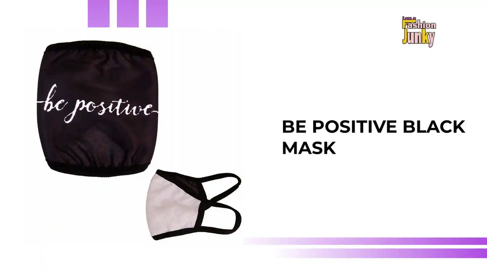 Be Positive Black Mask by@Outfy