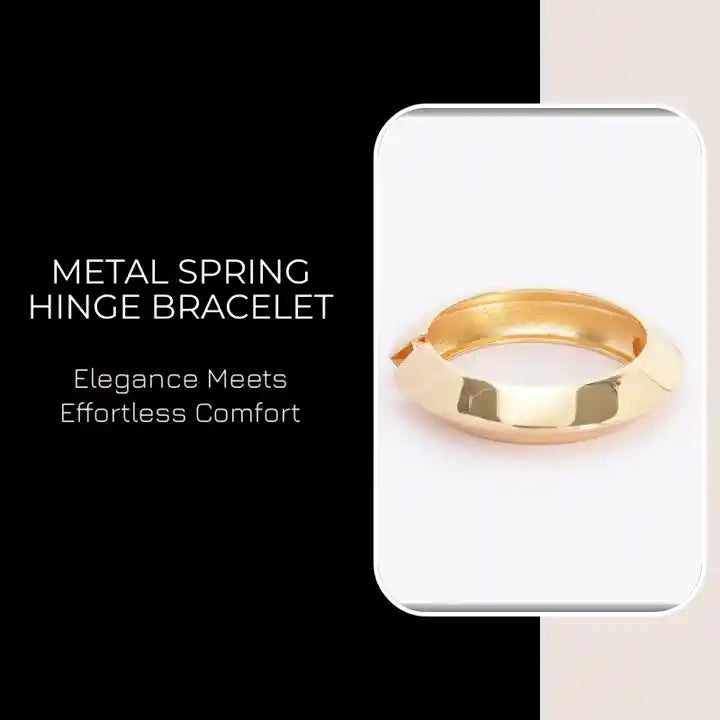 Metal Spring Hinge Bracelet by@Outfy