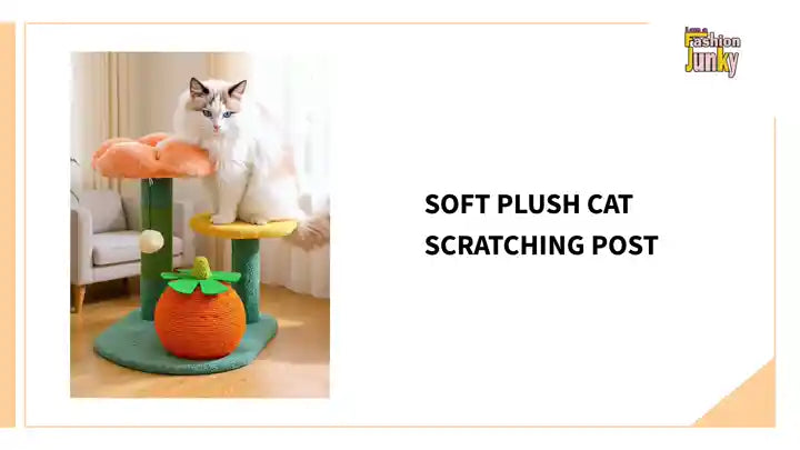 Soft Plush Cat Scratching Post by@Outfy