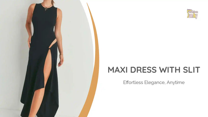 Maxi Dress With Slit by@Outfy