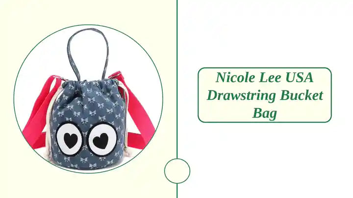 Nicole Lee USA Drawstring Bucket Bag by@Outfy