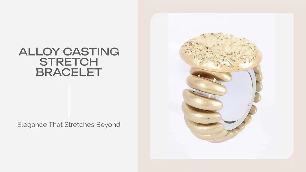 Alloy Casting Stretch Bracelet by@Outfy