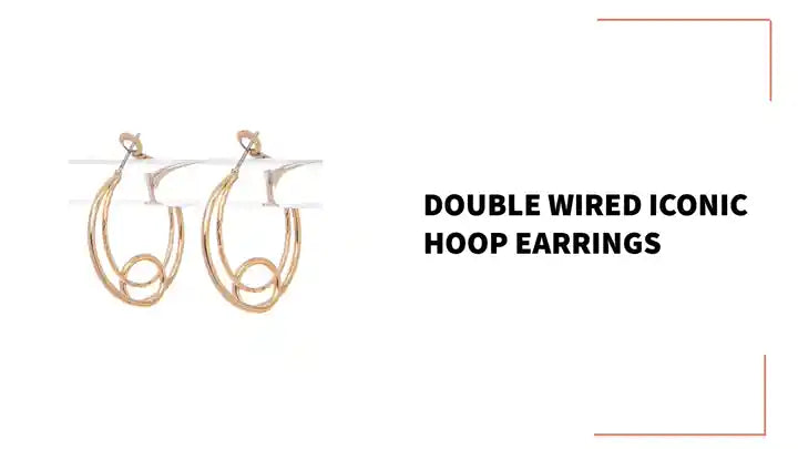 Double Wired Iconic Hoop Earrings by@Outfy