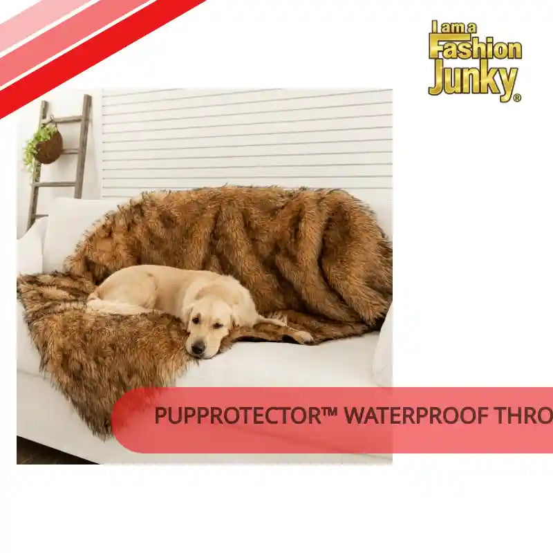 PupProtector&trade; Waterproof Throw Blanket - Sable Tan by@Outfy