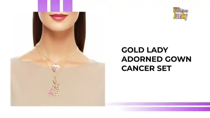 Gold Lady Adorned Gown Cancer Set by@Outfy