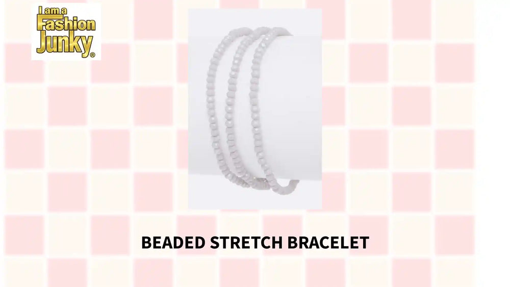 BEADED STRETCH BRACELET by@Outfy