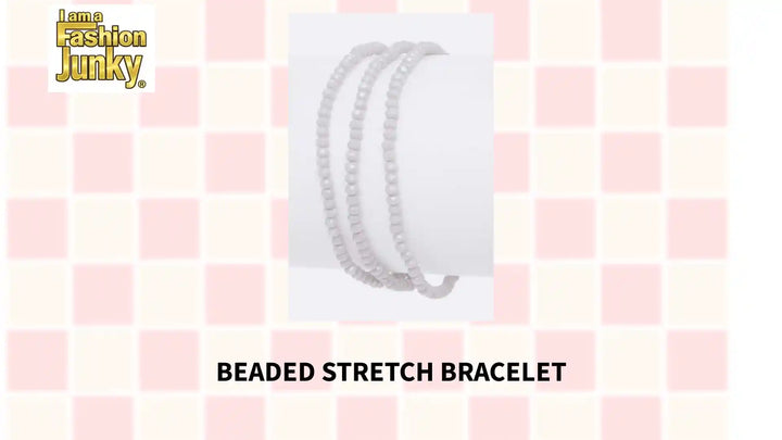BEADED STRETCH BRACELET by@Outfy