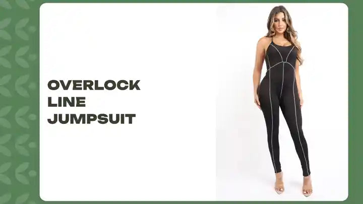 Overlock Line Jumpsuit by@Outfy