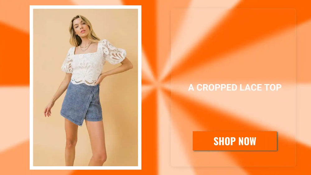 A Cropped Lace Top by@Outfy