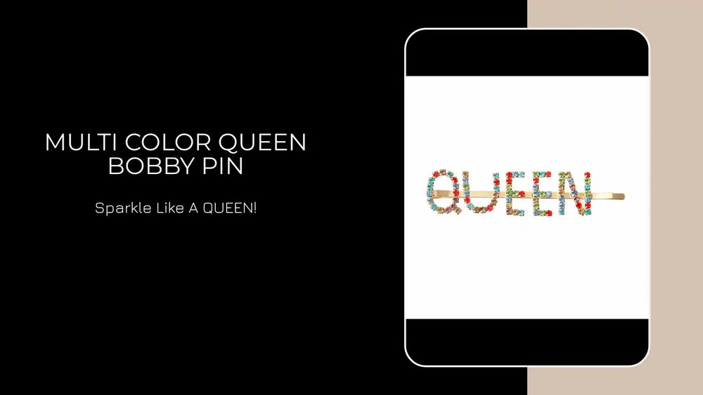 Multi Color QUEEN Bobby Pin by@Outfy