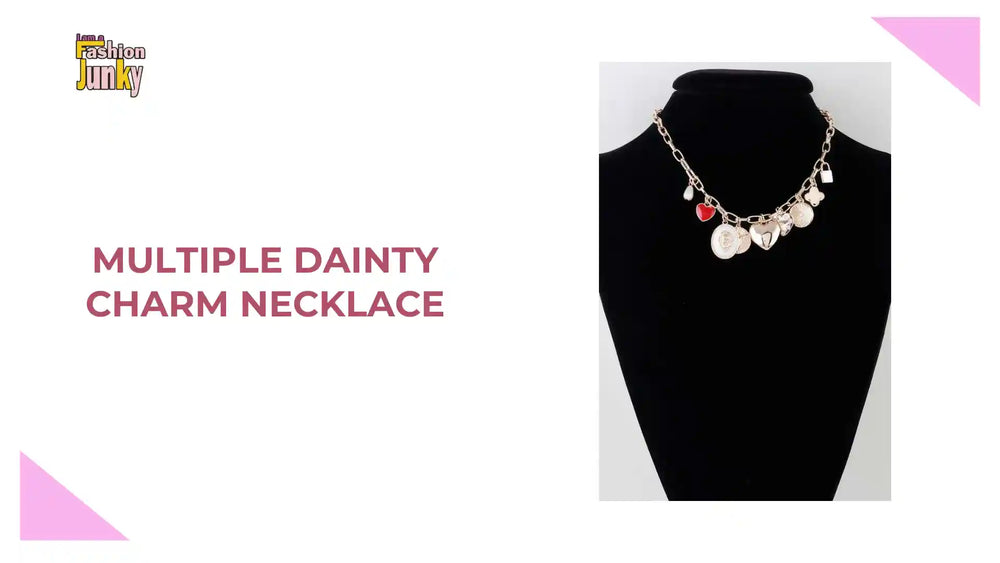 Multiple Dainty Charm Necklace by@Outfy