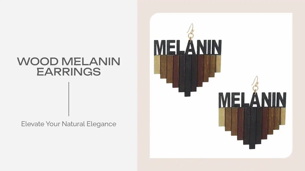 Wood Melanin Earrings by@Outfy