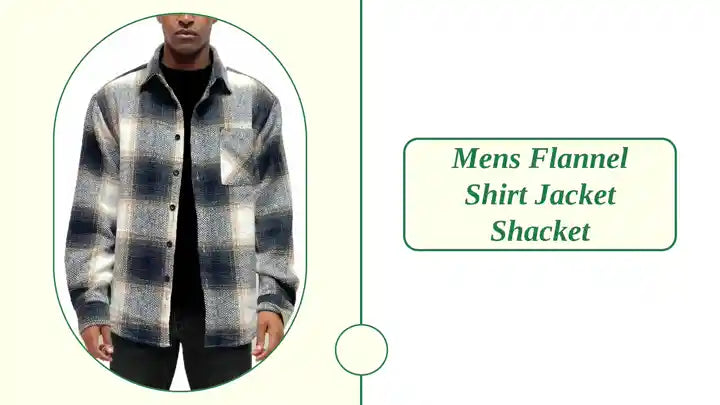 Mens Flannel Shirt Jacket Shacket by@Outfy