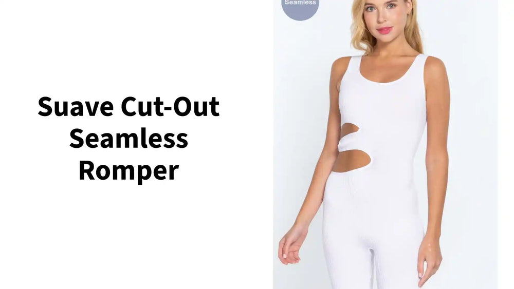 Suave Cut-out Seamless Romper by@Outfy