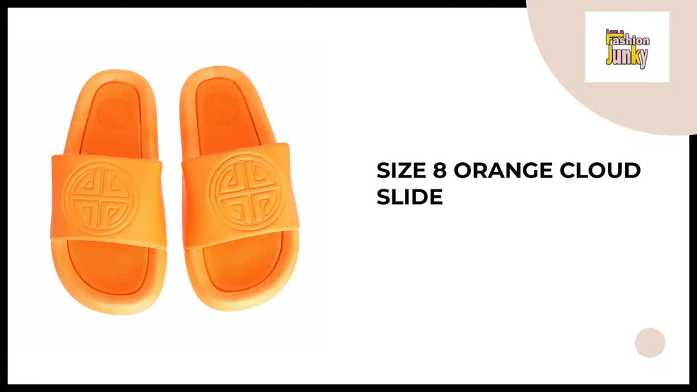 Size 8 Orange Cloud Slide by@Outfy