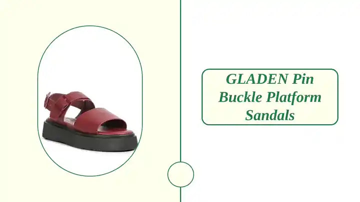 GLADEN Pin Buckle Platform Sandals by@Outfy