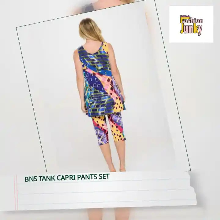 Bns Tank Capri Pants Set by@Outfy