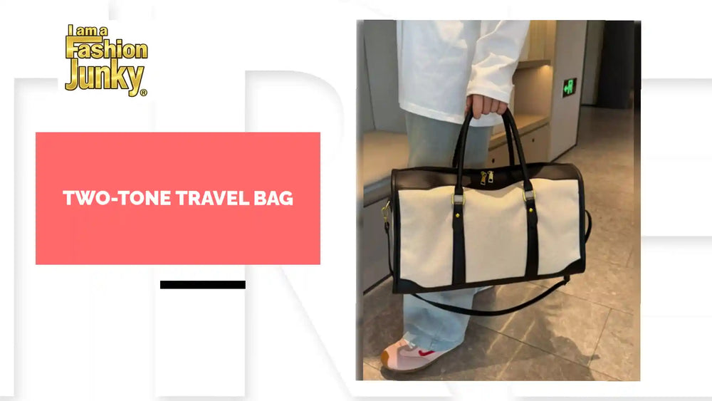 Two-Tone Travel Bag by@Outfy