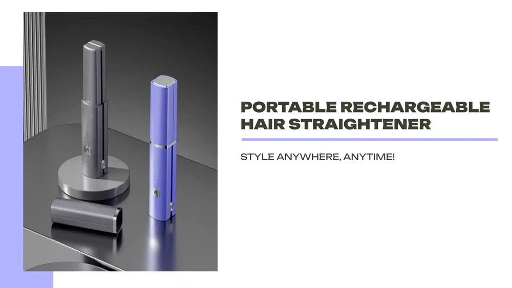 Portable Rechargeable Hair Straightener by@Outfy