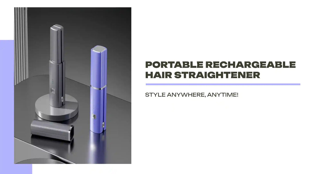 Portable Rechargeable Hair Straightener by@Outfy