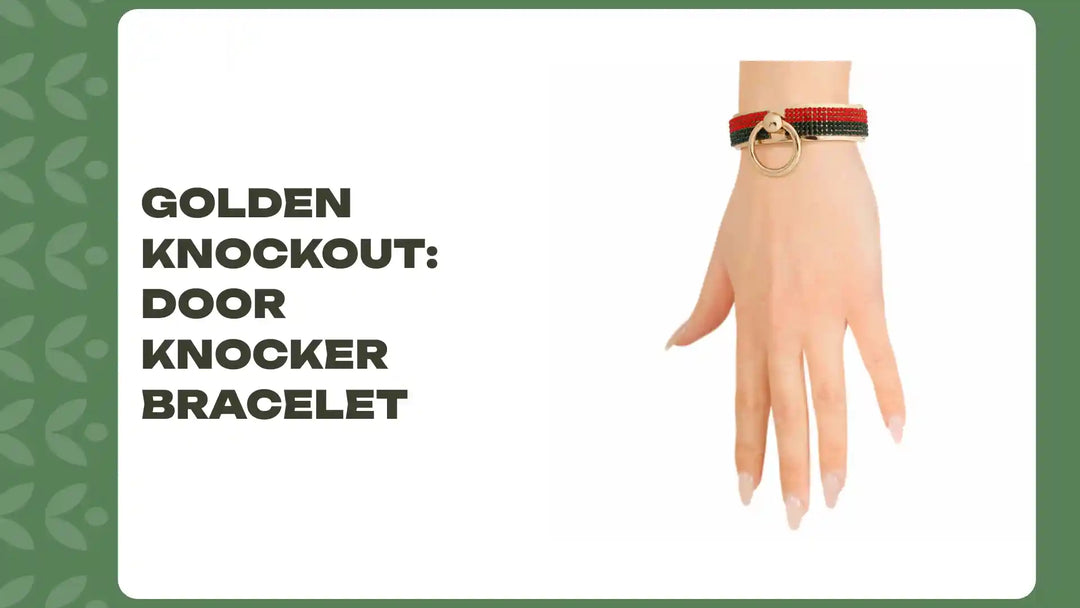 Golden Knockout: Door Knocker Bracelet by@Outfy