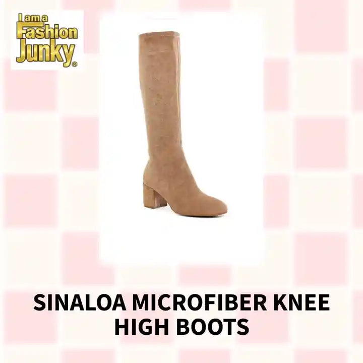 Sinaloa Microfiber Knee High Boots by@Outfy