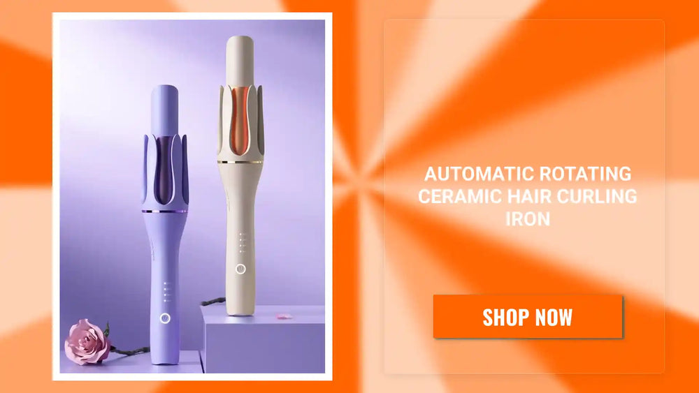 Automatic Rotating Ceramic Hair Curling Iron by@Outfy