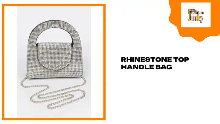 Rhinestone Top Handle Bag by@Outfy
