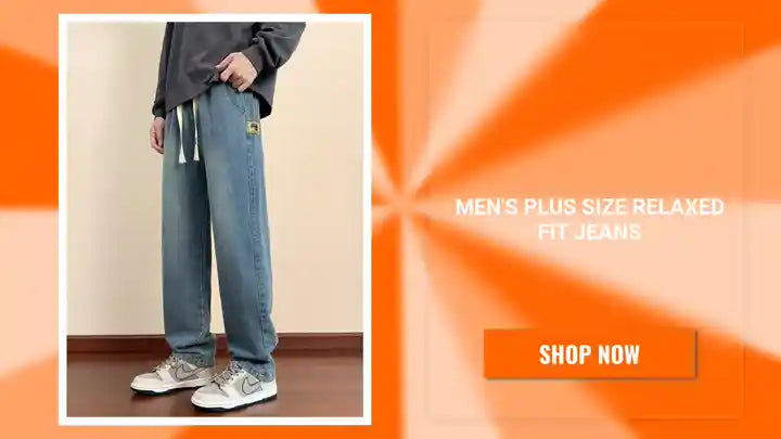 Men's Plus Size Relaxed Fit Jeans by@Outfy