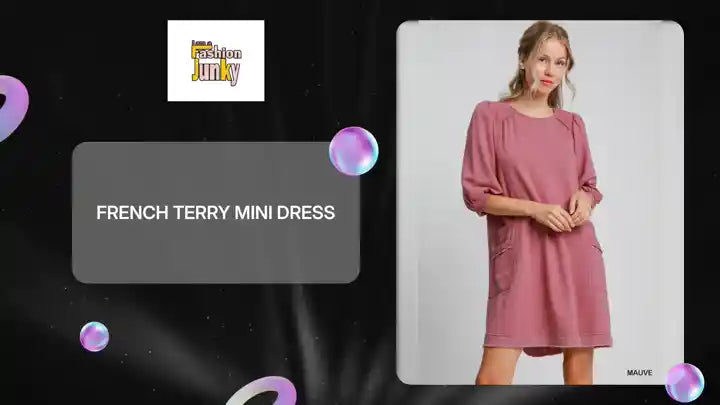French Terry Mini Dress by@Outfy