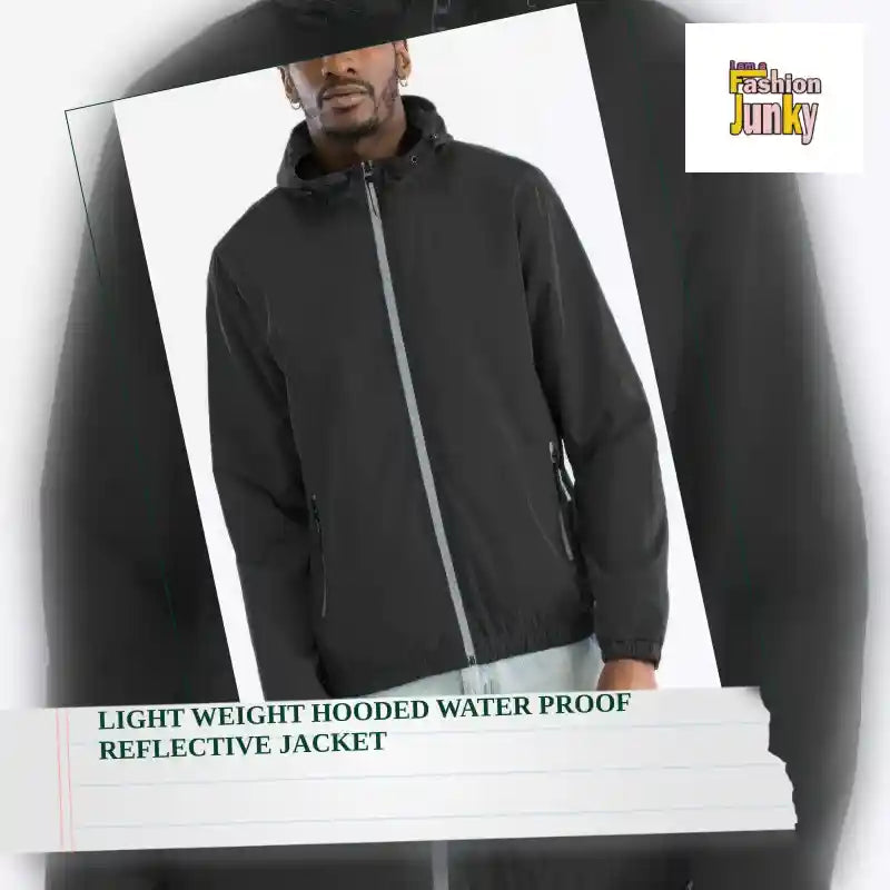 Light Weight Hooded Water Proof Reflective Jacket by@Outfy
